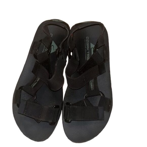 Ozark Trail Black Outdoor Sandals Size 8 - Picture 2 of 5